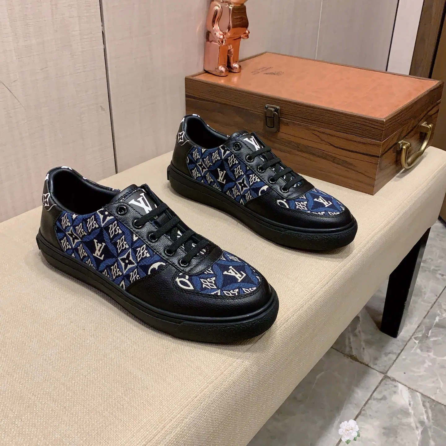 Men's Men's Shoes 💰400💰💰🎩🎩[Lightning][Lightning] "Lv*" Latest•hot style casual shoes, top brand [Seduce] luxury~purchase, top~quality. [Strong] The upper is made of imported breathable fabric with cowhide material ➕ breathable sheepskin feet (•) and fine workmanship. Original stylish and stylish soft rubber wear-resistant and non-slip outsole, light and comfortable on the feet, the real thing looks better when photographed, 0128: code: 38-44, 2️⃣ colors selected